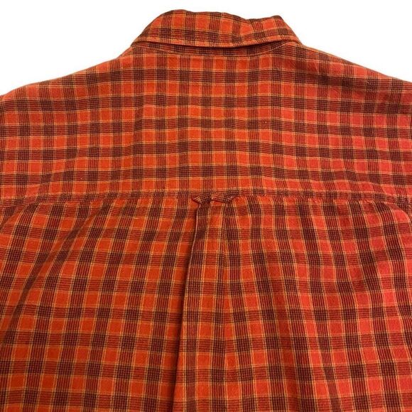 Columbia Sportswear Dark Red and Navy Plaid Button Down Shirt Sz 2XB - Picture 5 of 12